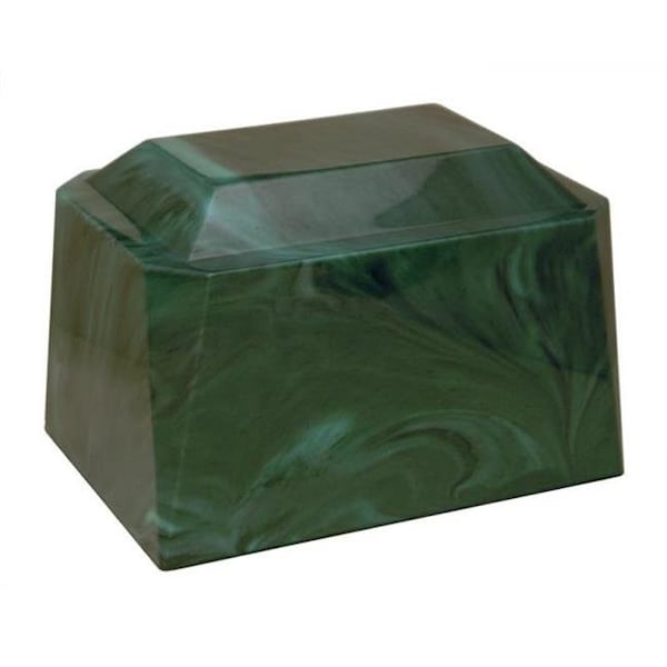 Medm Taylor Urns 460EM Cultured Marble Cremation Vail Adult Urn; Emerald 460EM - main